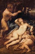 Venus,Satyre et Cupidon Correggio