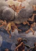 Assumption of the Virgin,details with Eve,angels,and putti Correggio