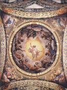 Vision of Saint john on the Island of Patmos,cupola Correggio