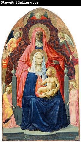 MASACCIO Virgin and Child with Saint Anne