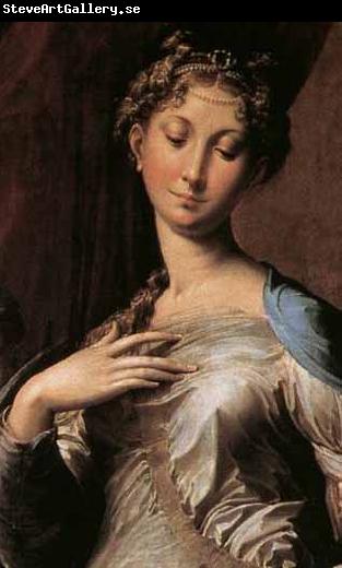PARMIGIANINO Madonna with Long Nec Detail