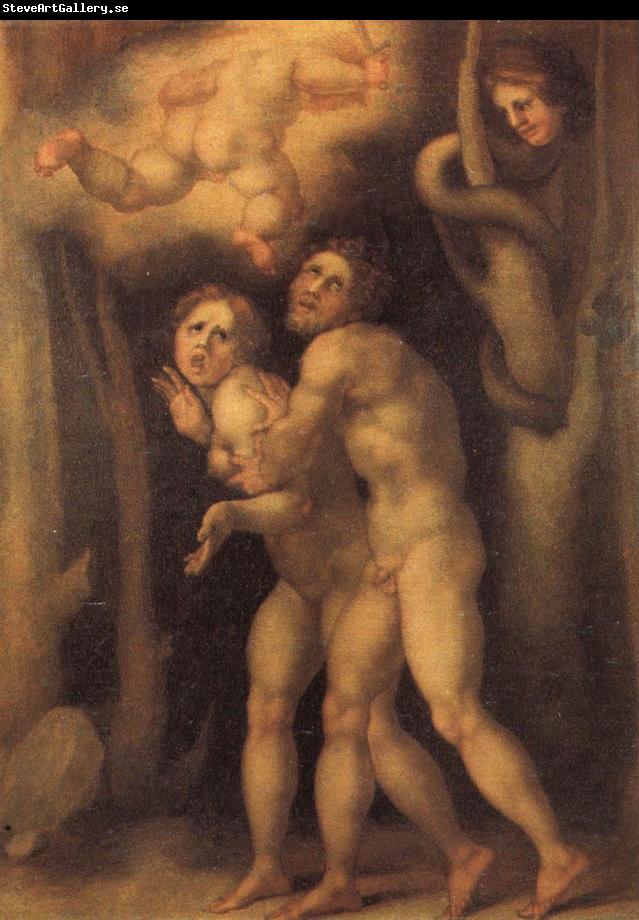 Pontormo The Fall of Adam and Eve