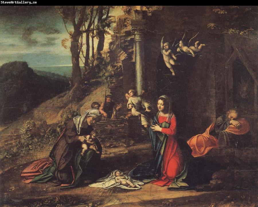 Correggio Modonna and Child with Saint Elizabeth and the Young Saint John