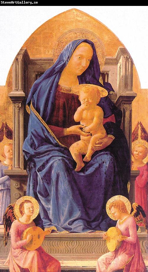 MASACCIO Madonna with Child and Angels